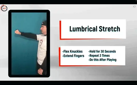 lumbrical stretch