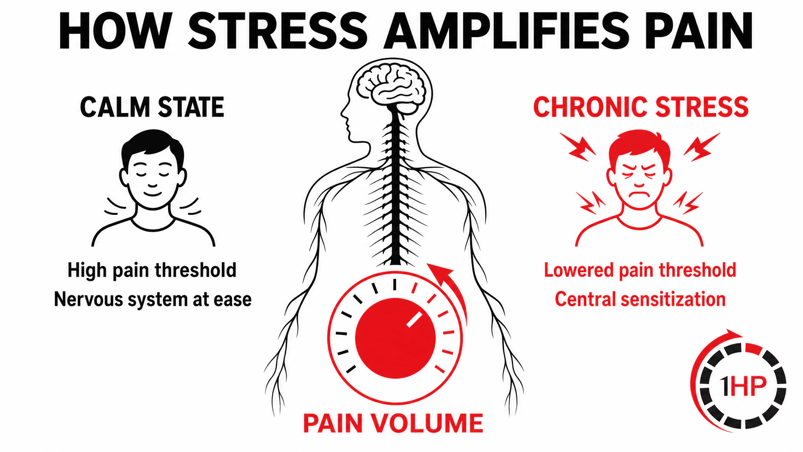 Nervous System Central Sensitization and Pain Volume Dial