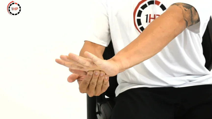 Dentist hand pain source wrist flexion isometric demonstration