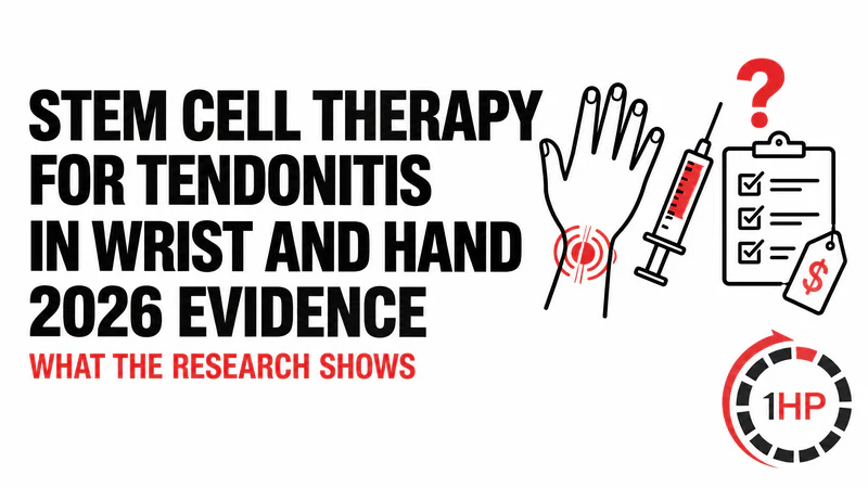 Stem Cell Therapy for Tendonitis in Wrist and Hand: 2026 Evidence