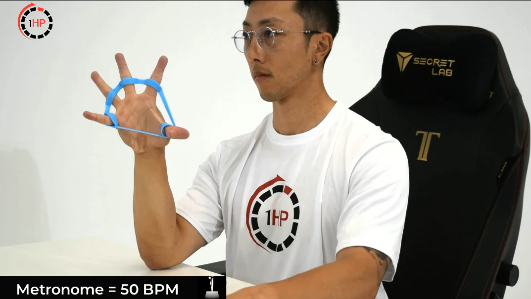 Finger Extension With Bands for Endurance Capacity